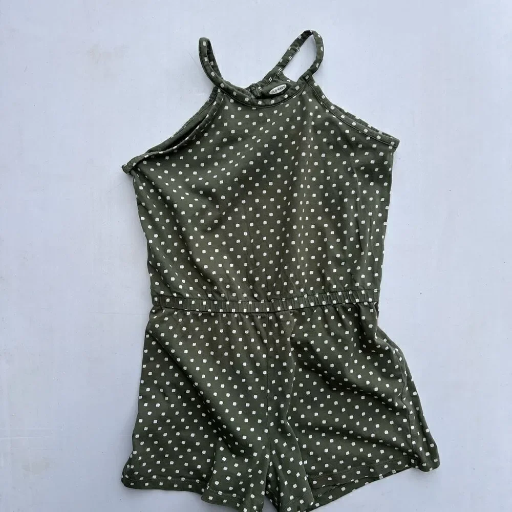 Old Navy Girls Polka For Shorts Romper Size Large (10-12)